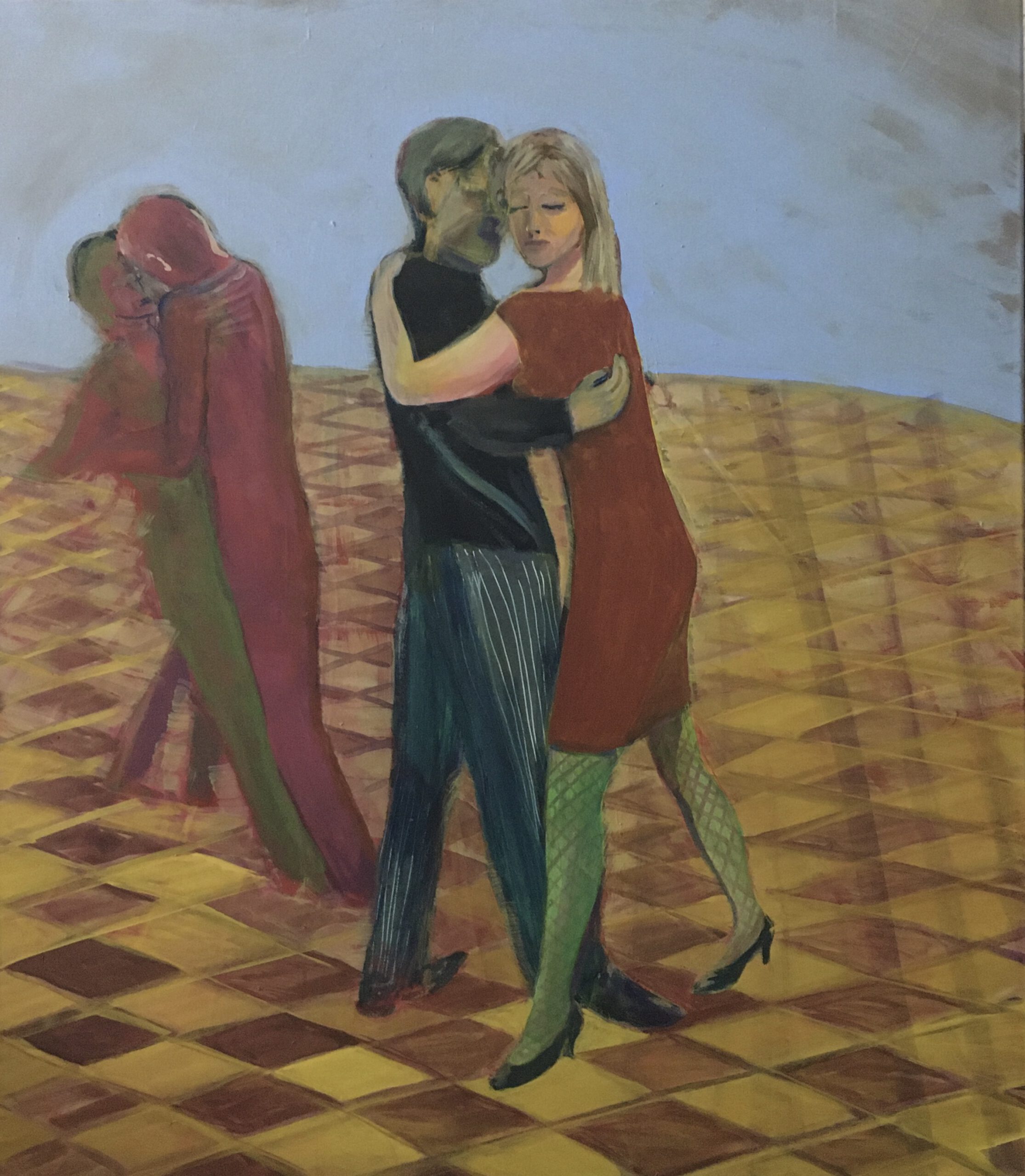 Tango-Paare. Acryl auf Leinwand. 70x80
